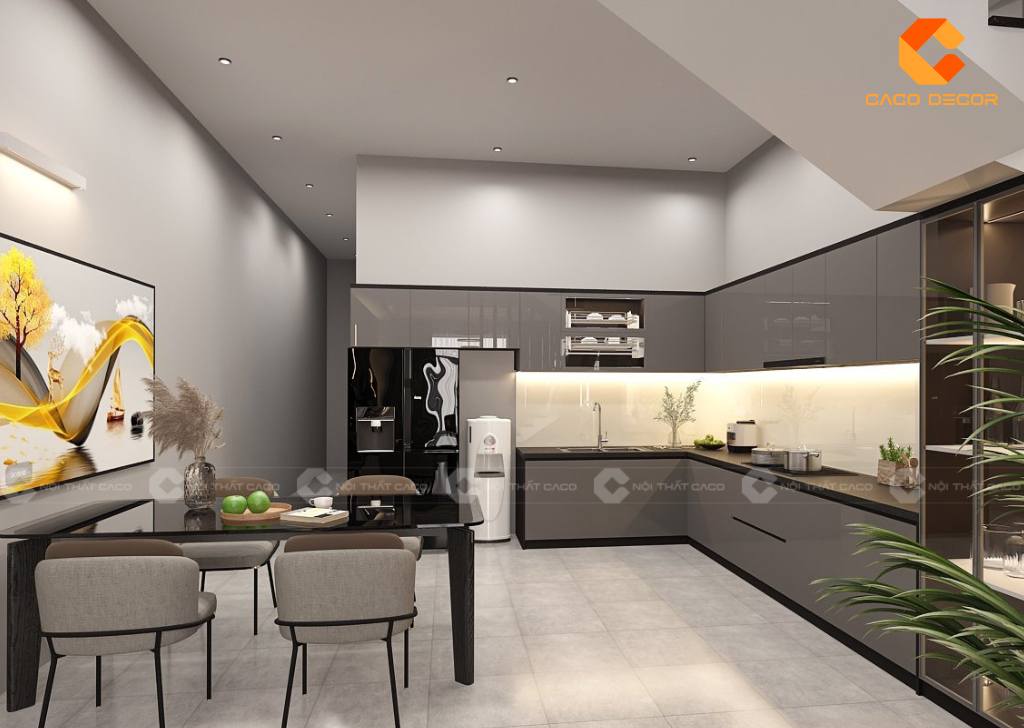 Tủ Bếp Acrylic Là Gì? Những Điều Nên Biết Về Tủ Bếp Acrylic 13