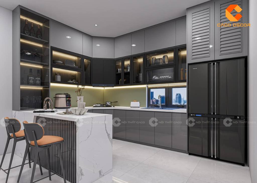 Tủ Bếp Acrylic Là Gì? Những Điều Nên Biết Về Tủ Bếp Acrylic 16