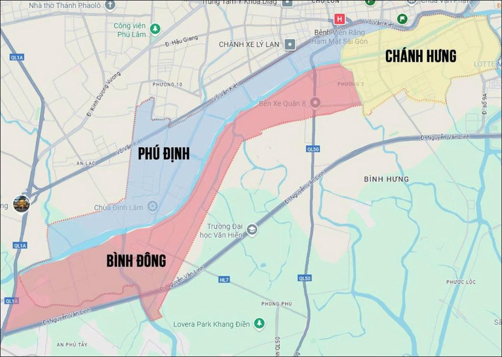 Phường Bình Đông sau sáp nhập hành chính