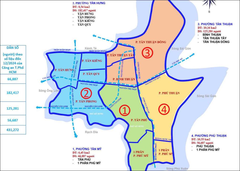 Phường Tân Thuận sau sáp nhập hành chính