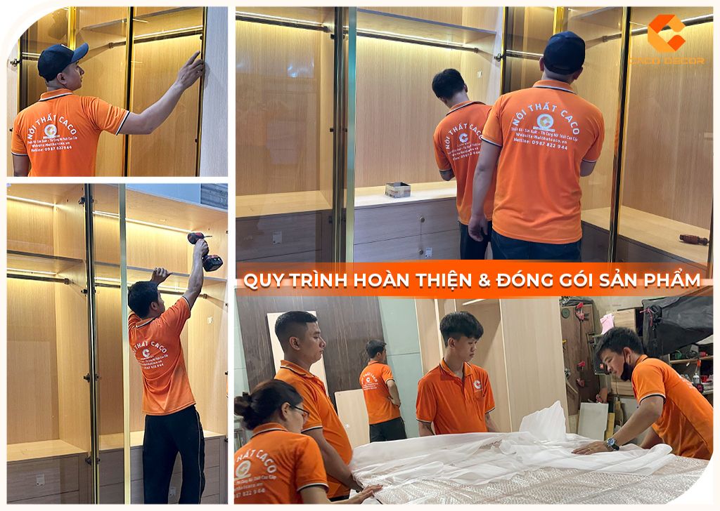 Đội ngũ CaCo giao lắp nội thất tận nơi cho khách hàng