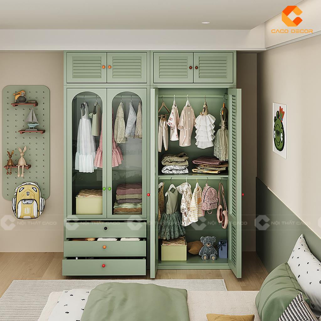 4 Mẹo Bố Trí Tủ Quần Áo Trẻ Em Hiện Đại Cho Phòng Ngủ Nhỏ 17