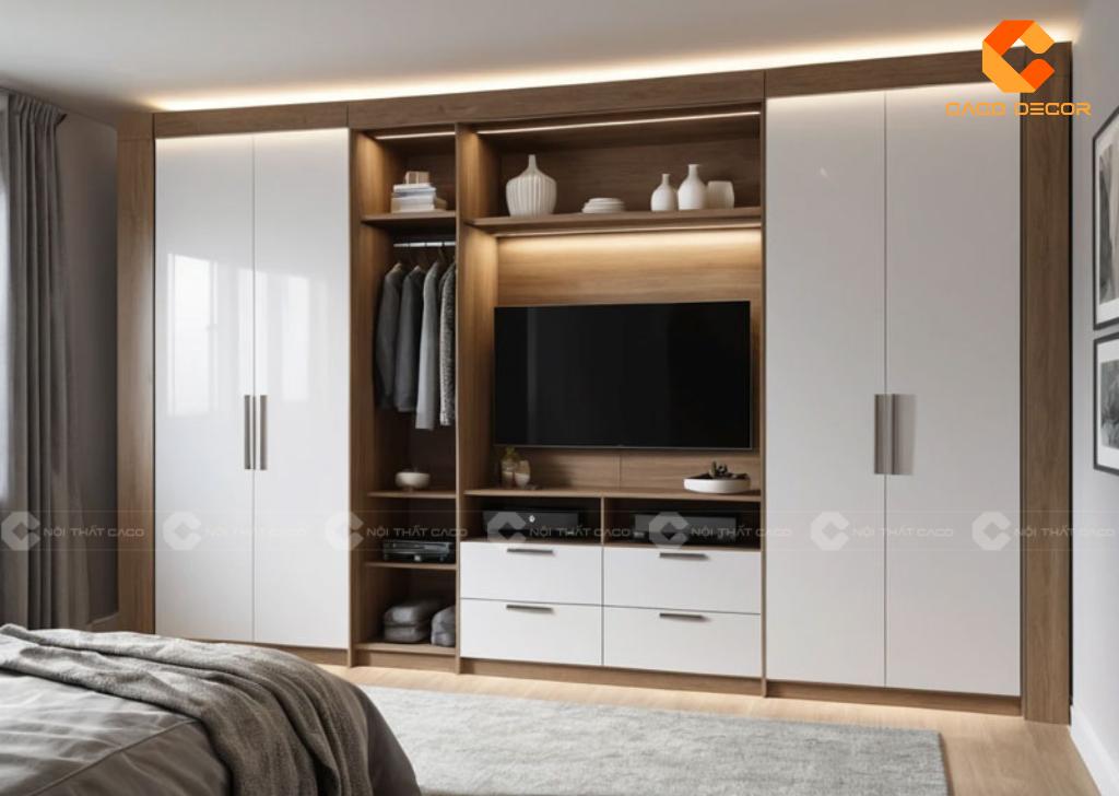 Mua Tủ Quần Áo Kết Hợp Kệ Tivi Uy Tín, Chất Lượng Ở Đâu? 15