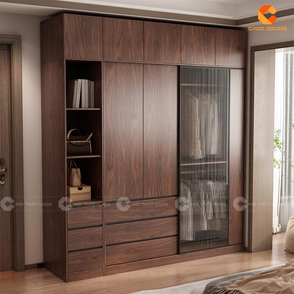 Lựa chọn mẫu tủ quần áo cửa lùa đẹp chất lượng