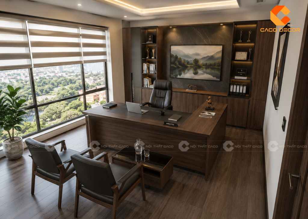 Thiết Kế Phòng Giám Đốc 20m2 Hiện Đại, Tối Ưu Không Gian 2