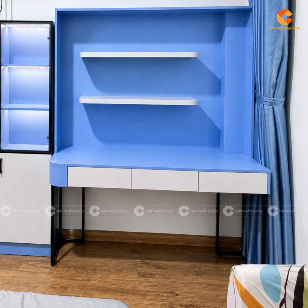 Bàn học 3 ngăn kéo tiện dụng lưu trữ đồ dùng gọn gàng
