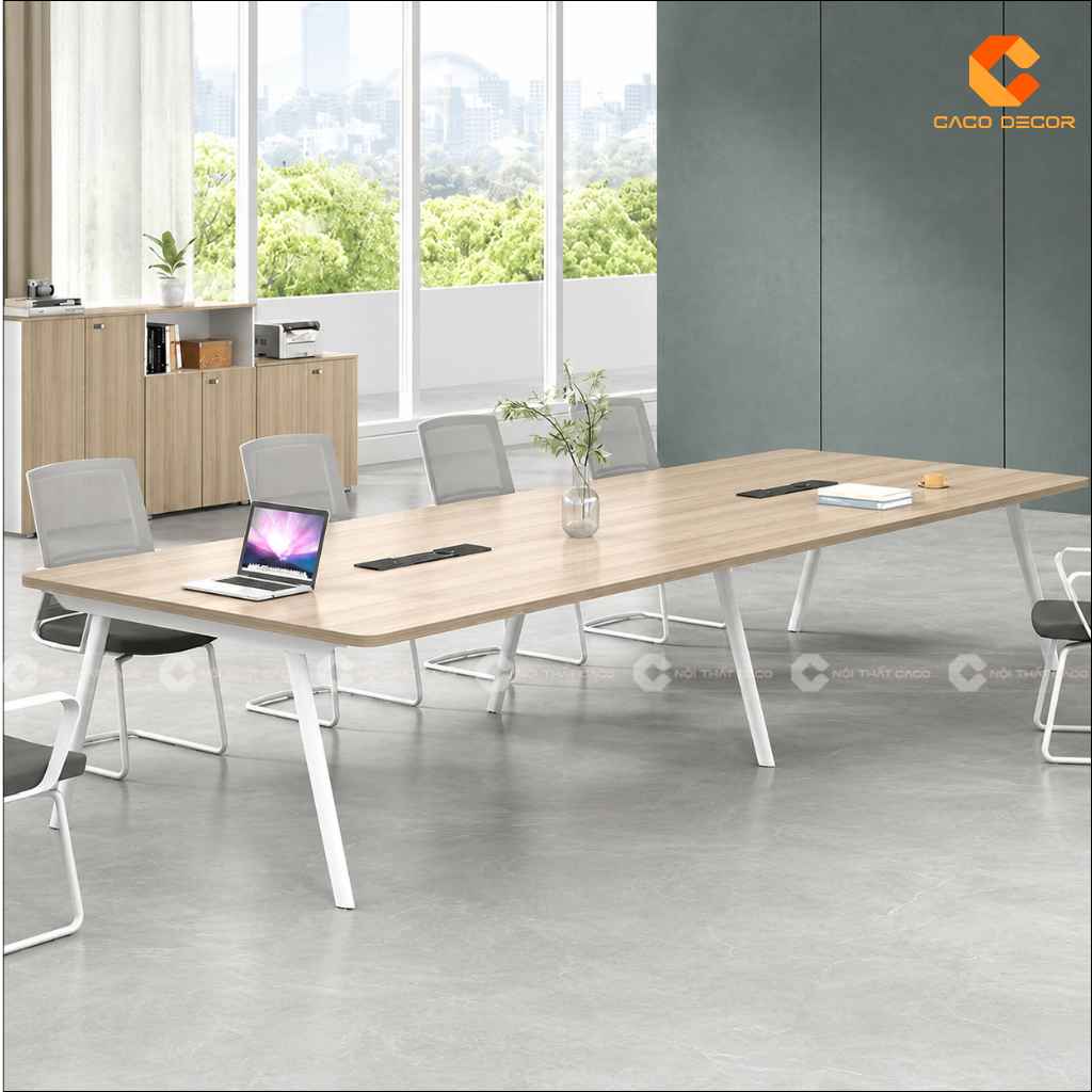Top Mẫu Bàn Họp Chân Sắt 2m4 Hiện Đại, Đẹp Năm 2026 11