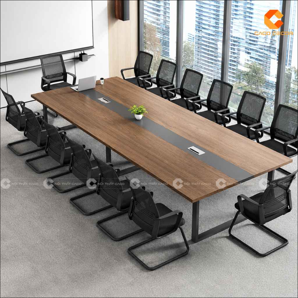 Top Mẫu Bàn Họp Chân Sắt 2m4 Hiện Đại, Đẹp Năm 2026 8