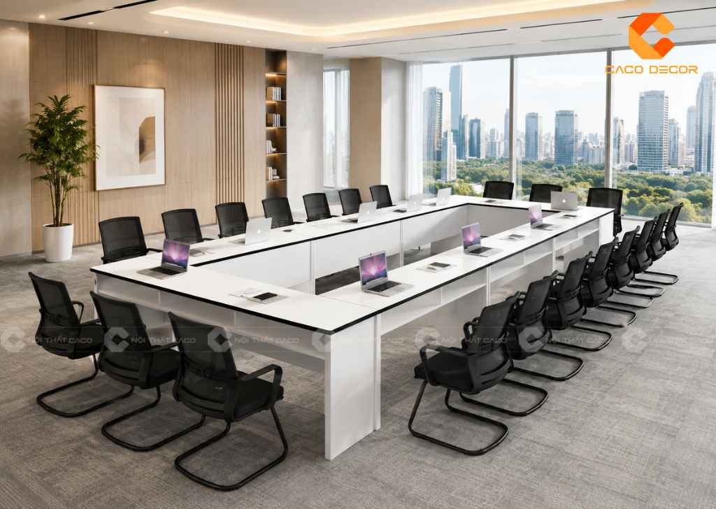 30+ Mẫu Bàn Họp Hội Trường Đẹp, Bền, Thiết Kế Theo Yêu Cầu 6