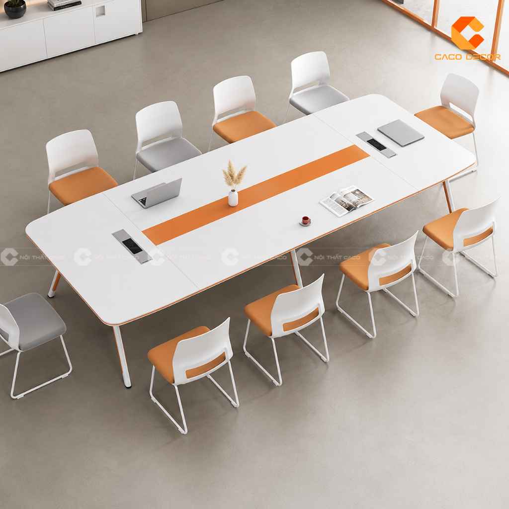 Top Mẫu Bàn Họp Chân Sắt 2m4 Hiện Đại, Đẹp Năm 2026 9