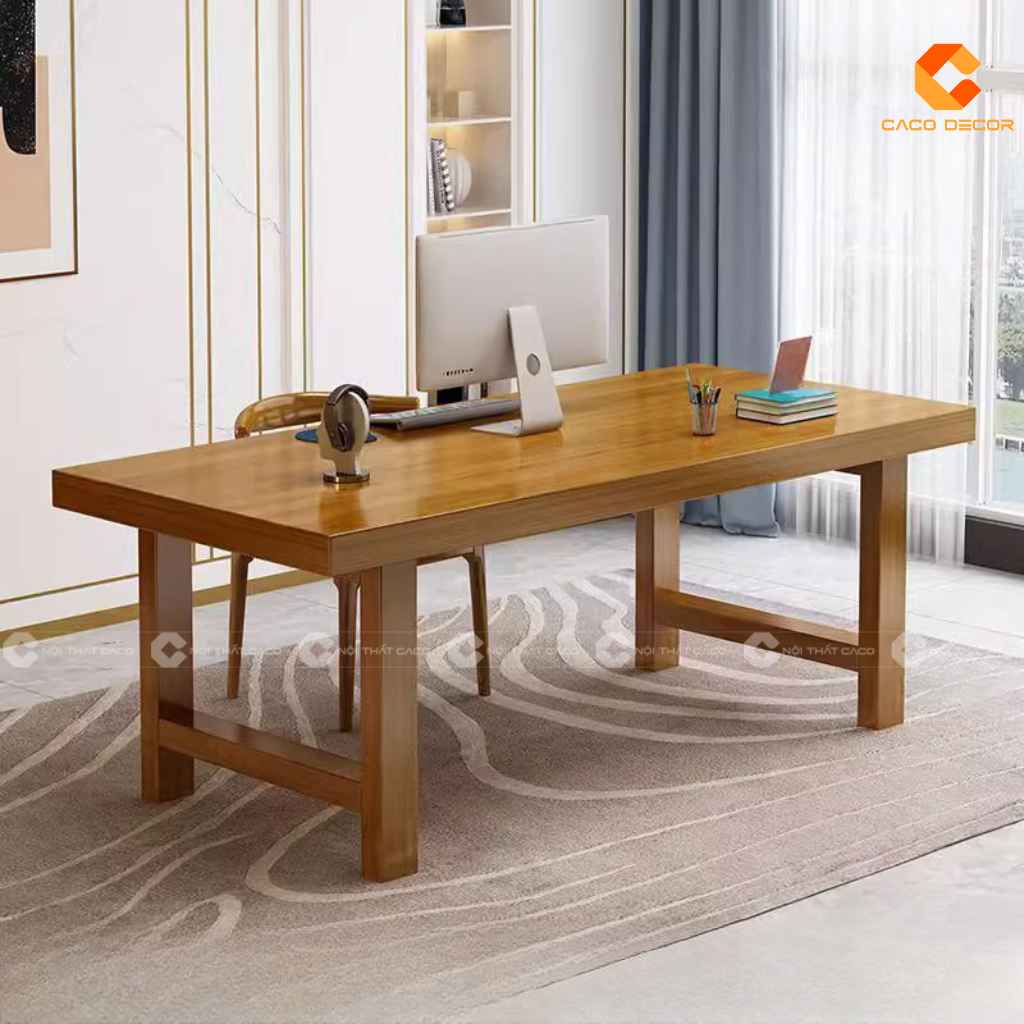 Bàn làm việc giám đốc gỗ tự nhiên BGD065 thiết kế tối giản