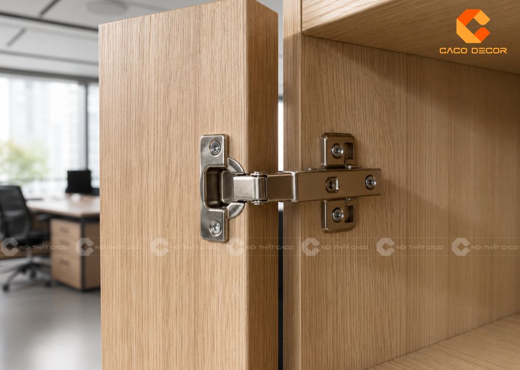 Bản lề giảm chấn của tủ locker gỗ
