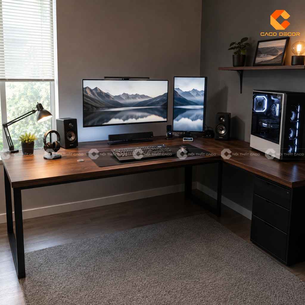 Bàn Làm Việc Máy Tính Đẹp, Tiện Nghi Cho Nhà Và Văn Phòng 23