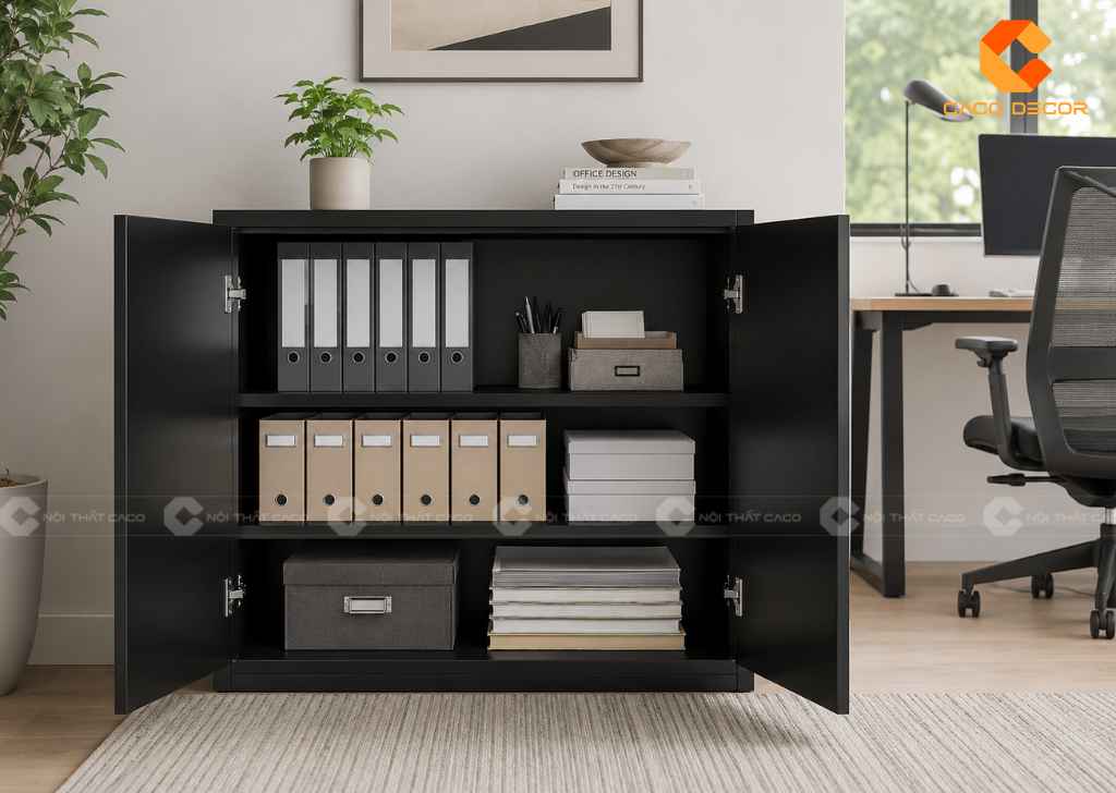  TOP 22 Mẫu Tủ Hồ Sơ Thấp 2 Cánh Đẹp, Gọn Cho Văn Phòng 2