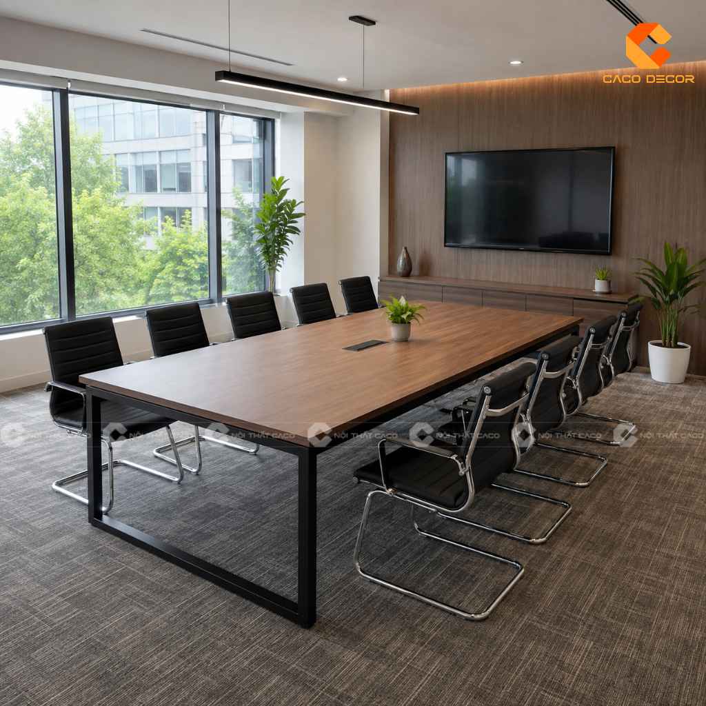 Top Mẫu Bàn Họp Chân Sắt 2m4 Hiện Đại, Đẹp Năm 2026 21