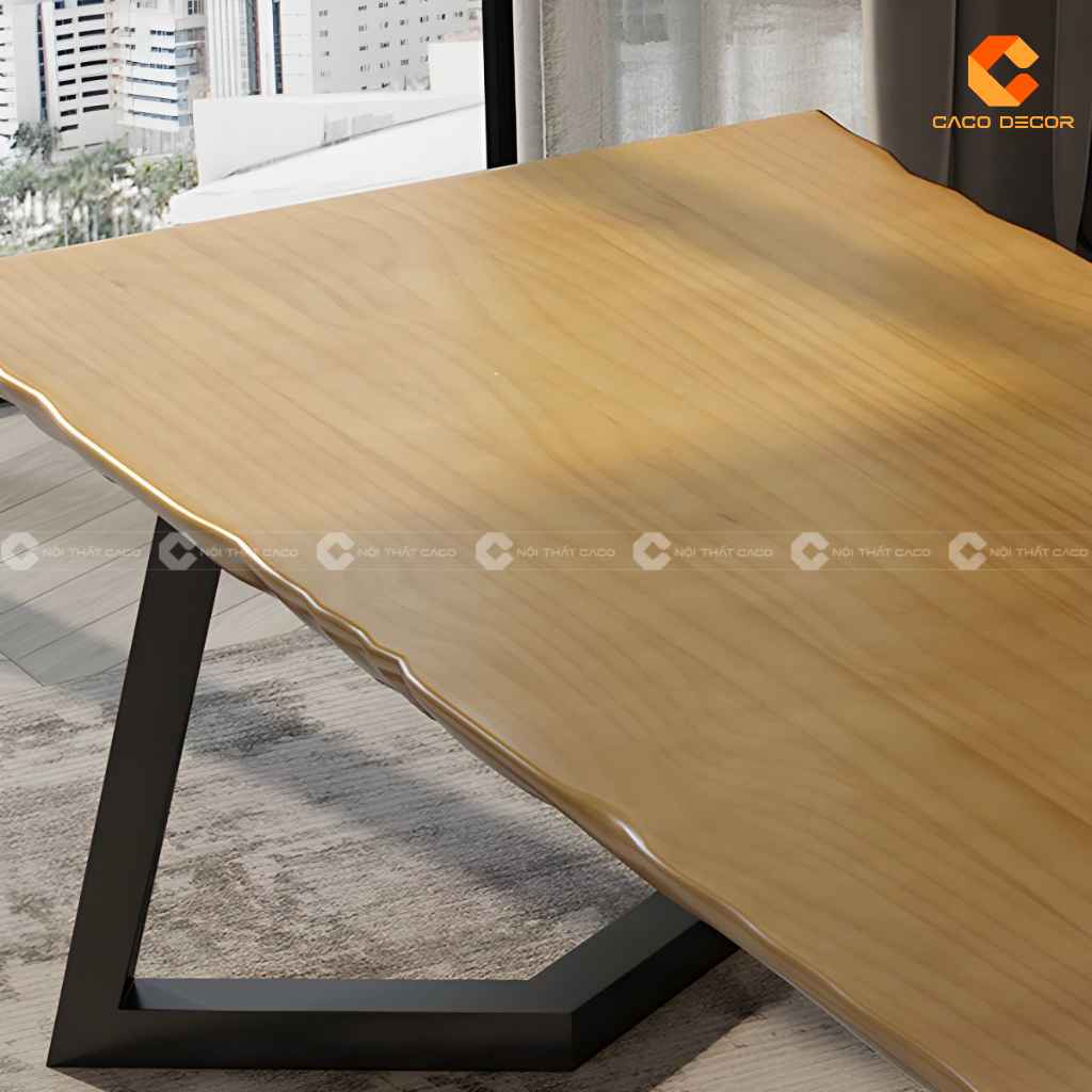 Bàn Giám Đốc Gỗ Tự Nhiên BGD064 Hiện Đại, Độc Đáo Cao Cấp 4