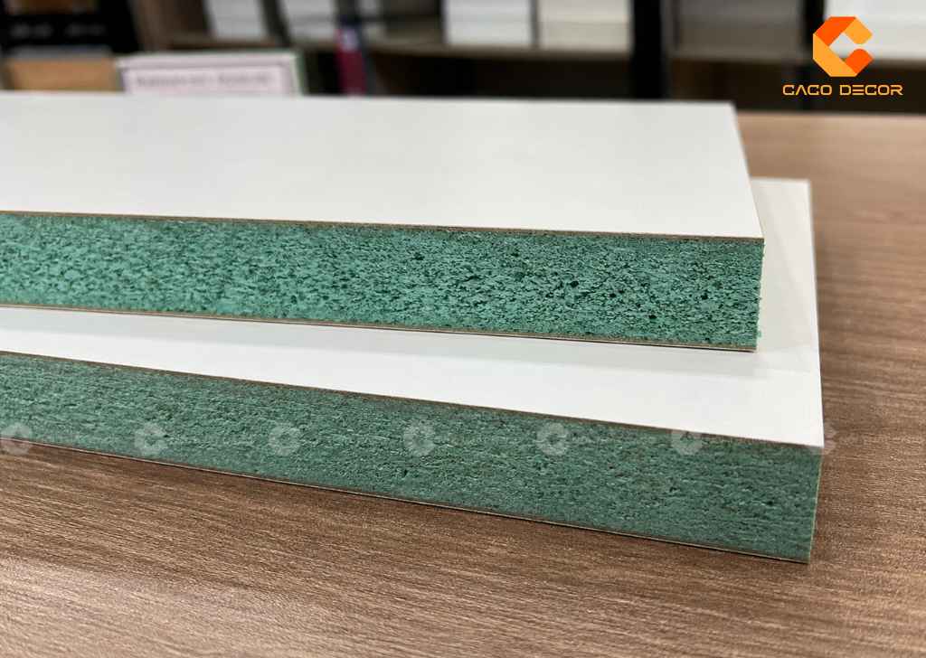 Chi tiết lõi MDF chống ẩm dùng làm tủ bếp
