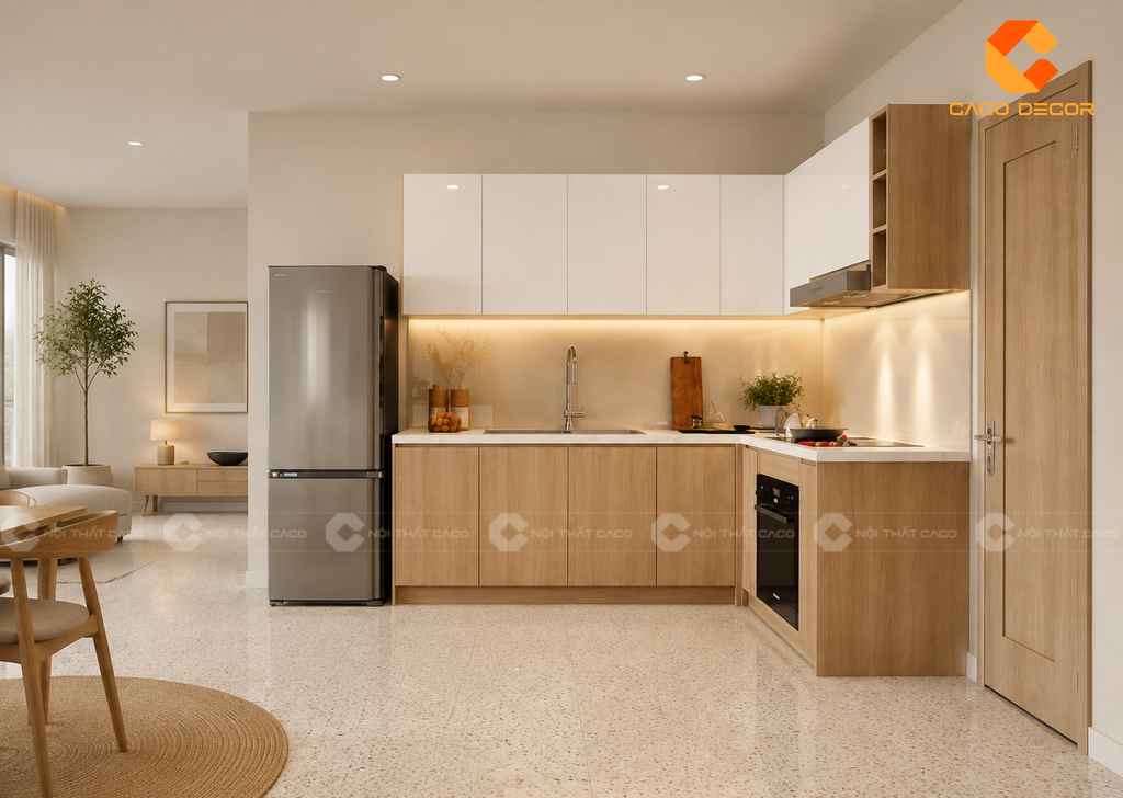 Nên Làm Tủ Bếp Nhựa Hay Gỗ Công Nghiệp? So Sánh Chi Tiết 3