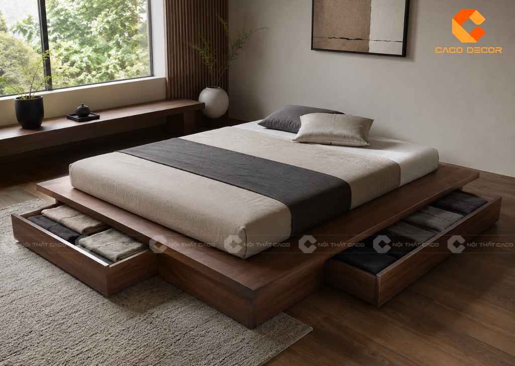 Giường Bệt Kiểu Nhật Đẹp: 30+ Mẫu Thiết Kế Hiện Đại, Giá Tốt 16