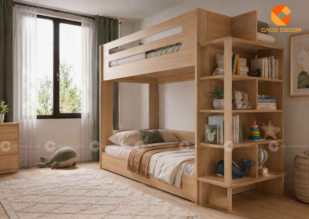 TOP 20 Mẫu Giường Tầng Gỗ Công Nghiệp Đẹp, Giá Xưởng 2026 7