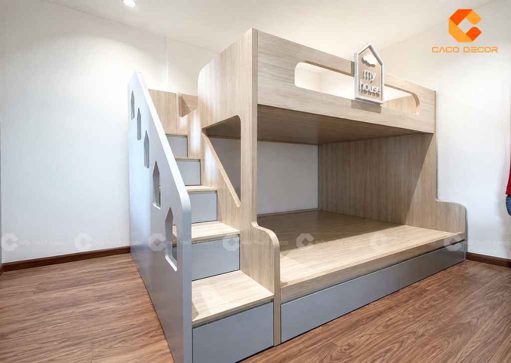 TOP 20 Mẫu Giường Tầng Gỗ Công Nghiệp Đẹp, Giá Xưởng 2026 23