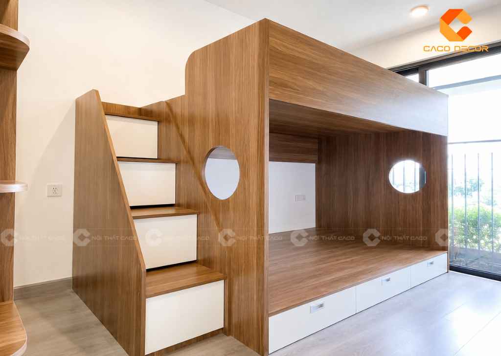 TOP 20 Mẫu Giường Tầng Gỗ Công Nghiệp Đẹp, Giá Xưởng 2026 3