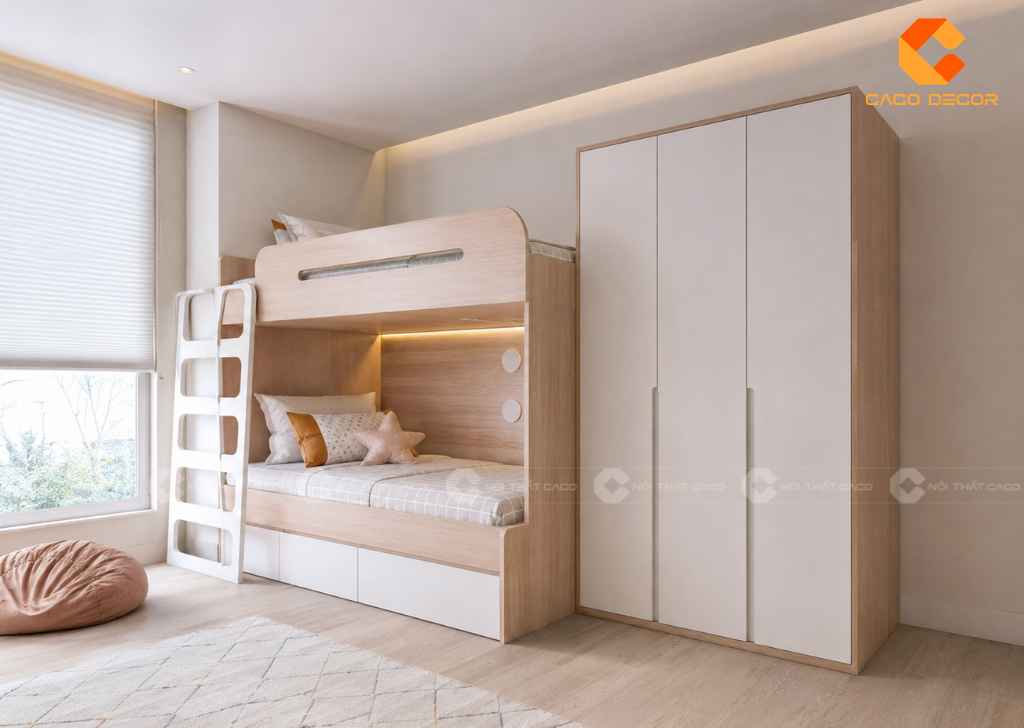 TOP 20 Mẫu Giường Tầng Gỗ Công Nghiệp Đẹp, Giá Xưởng 2026 9