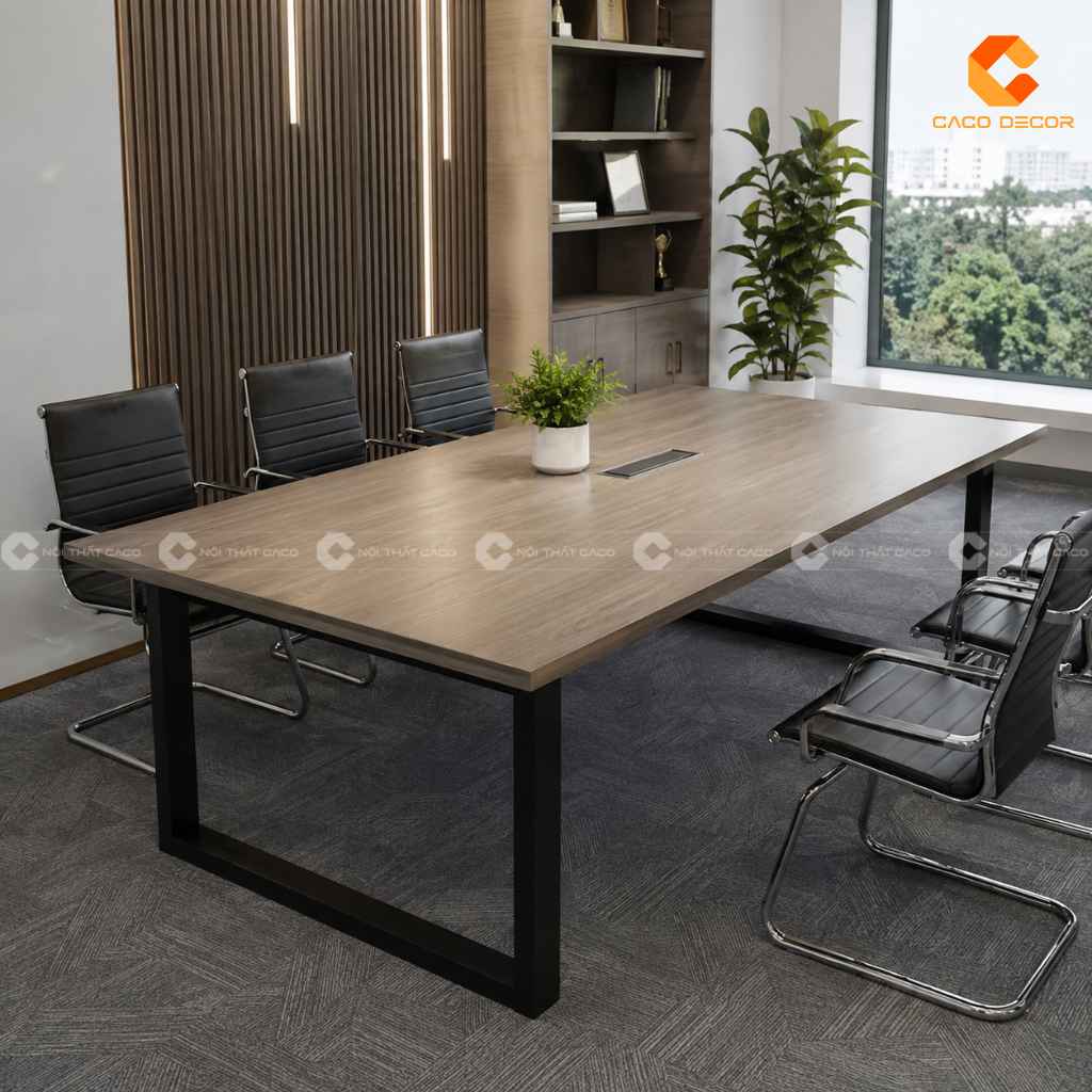 Top Mẫu Bàn Họp Chân Sắt 2m4 Hiện Đại, Đẹp Năm 2026 15