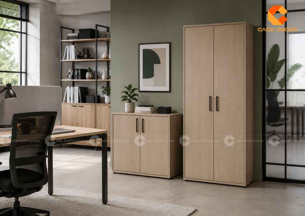  TOP 22 Mẫu Tủ Hồ Sơ Thấp 2 Cánh Đẹp, Gọn Cho Văn Phòng 3