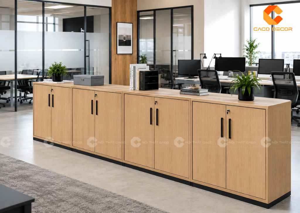  TOP 22 Mẫu Tủ Hồ Sơ Thấp 2 Cánh Đẹp, Gọn Cho Văn Phòng 4