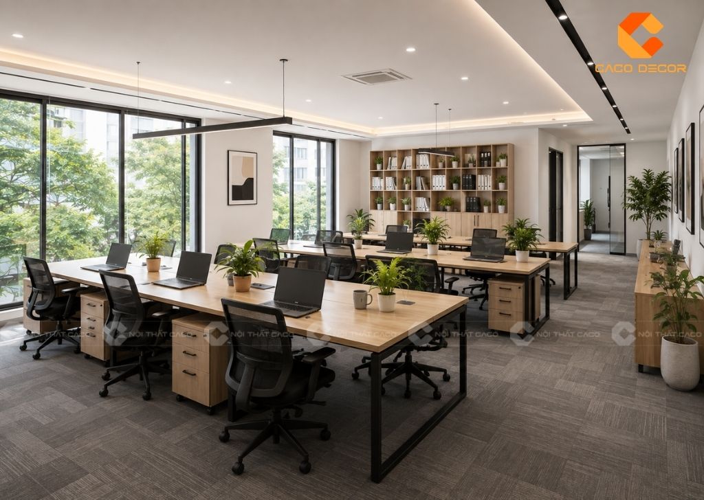 Khoảng Cách Giữa 2 Bàn Làm Việc Chuẩn Cho Văn Phòng 11