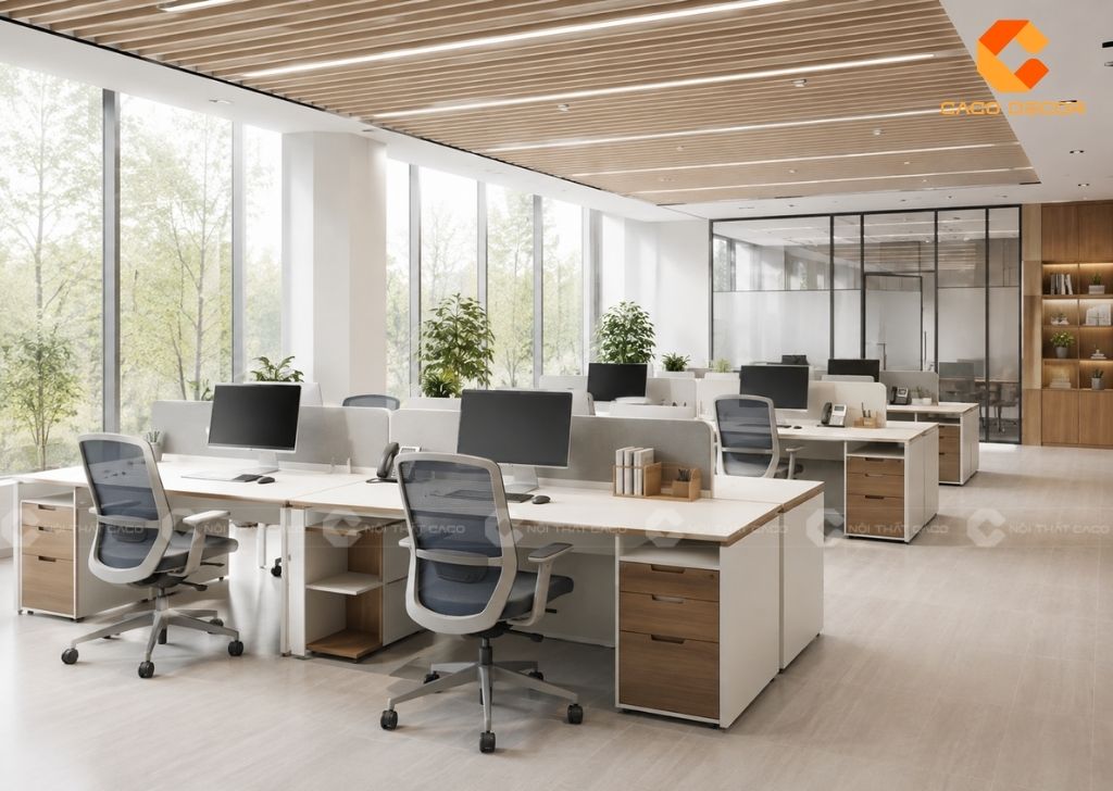 Khoảng Cách Giữa 2 Bàn Làm Việc Chuẩn Cho Văn Phòng 16