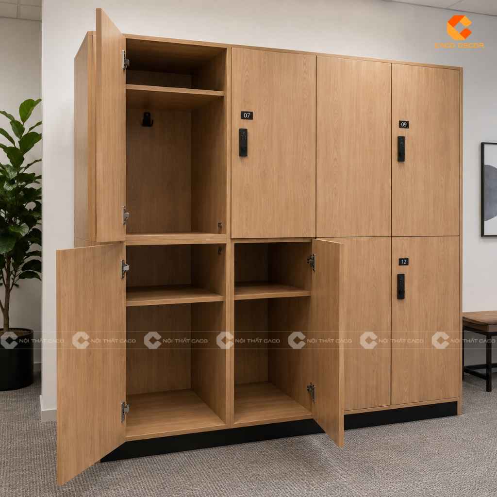 19+ Mẫu Tủ Locker Gỗ Công Nghiệp MDF Đẹp, Giá Xưởng Tại CaCo 19