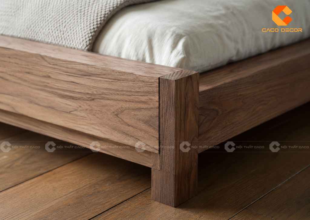 Khung giường bệt kiểu Nhật chắc chắn