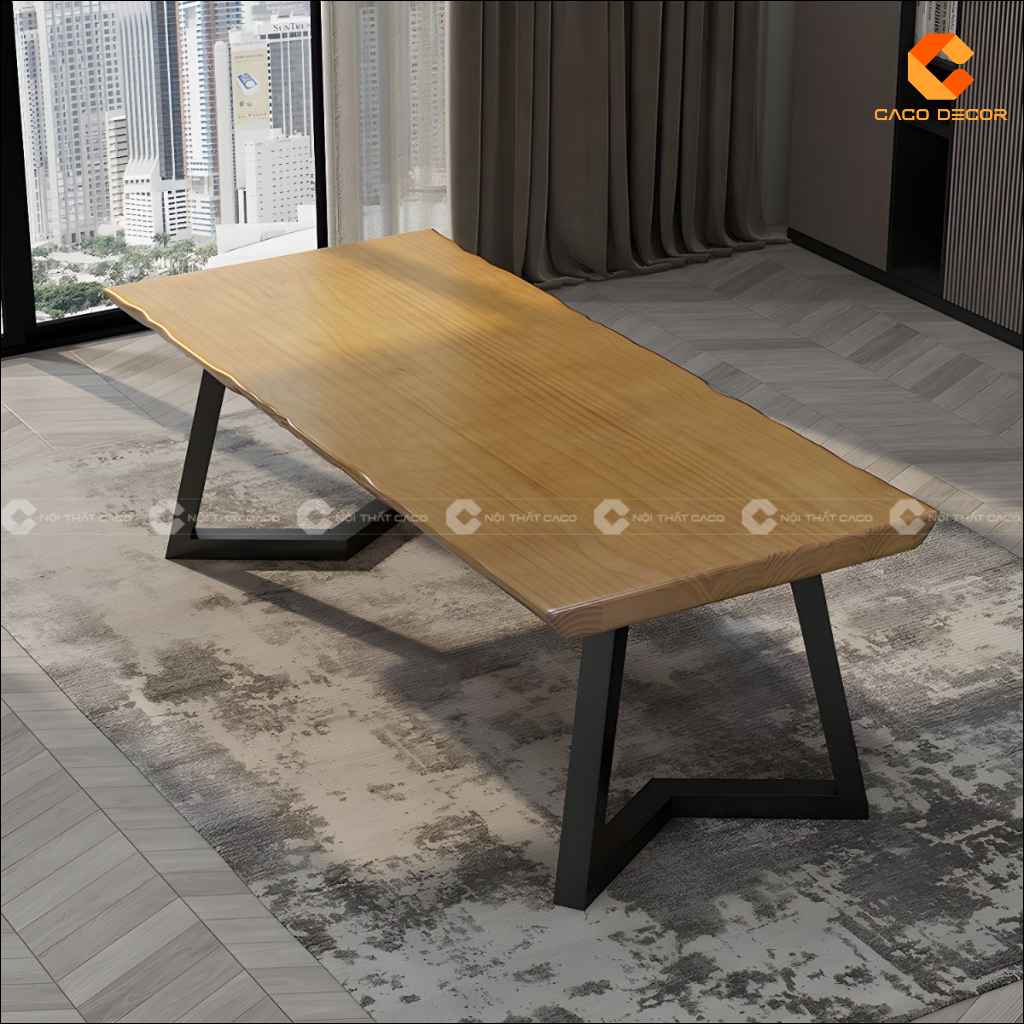 Bàn Giám Đốc Gỗ Tự Nhiên BGD064 Hiện Đại, Độc Đáo Cao Cấp 3