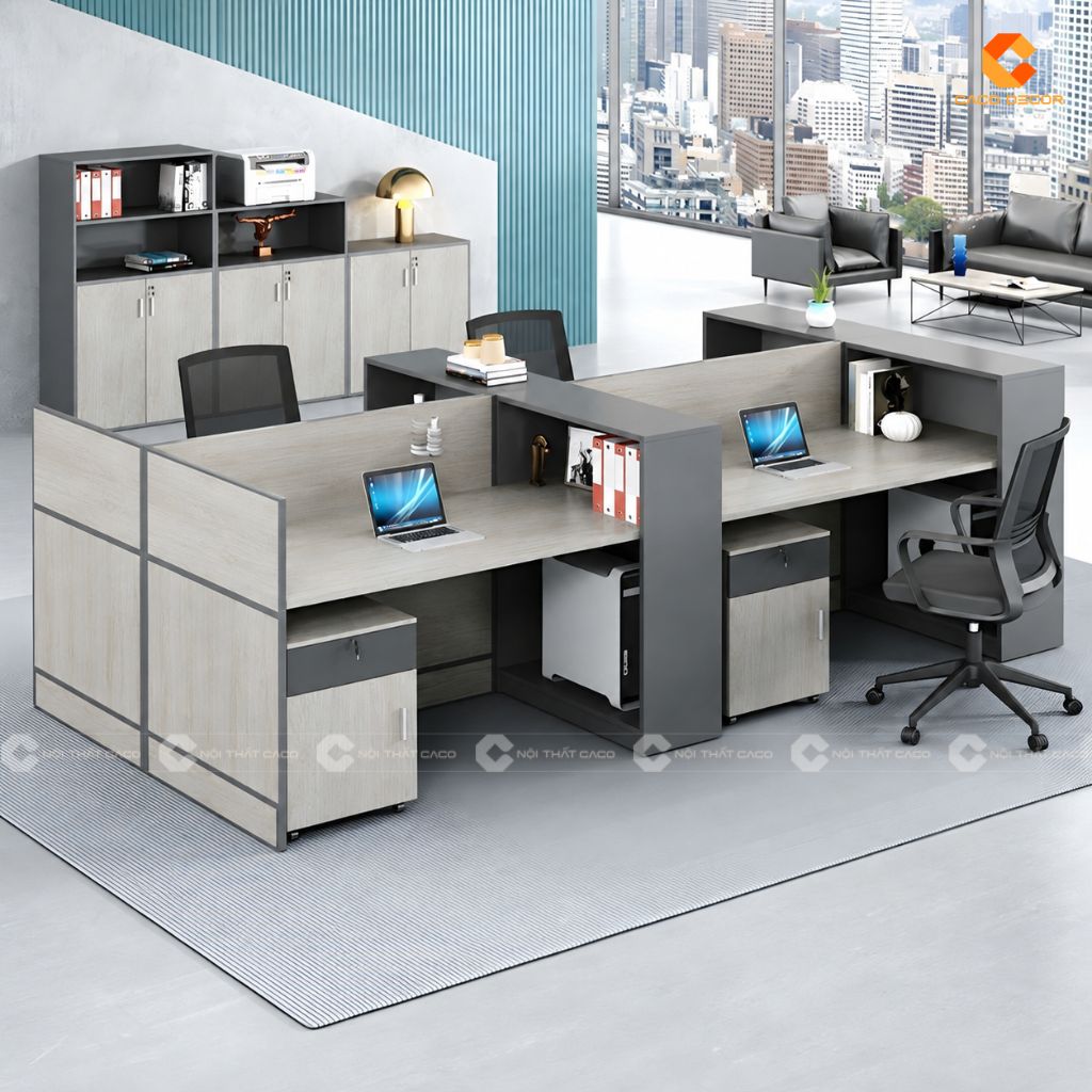 Bàn làm việc nhân viên BLVNV018 4 người