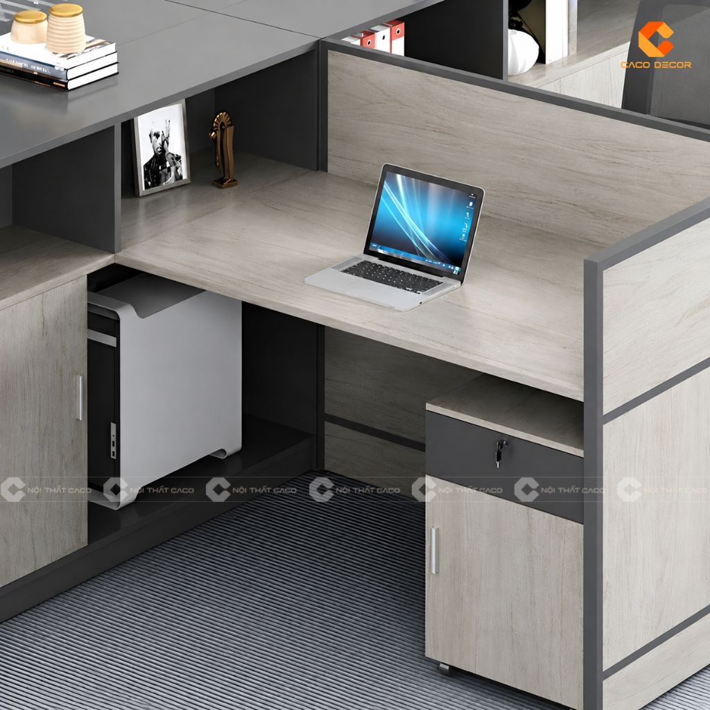 Bàn Làm Việc Nhân Viên BLVNV018 Đỉnh Cao Của Sự Riêng Tư & Tiện Nghi 8