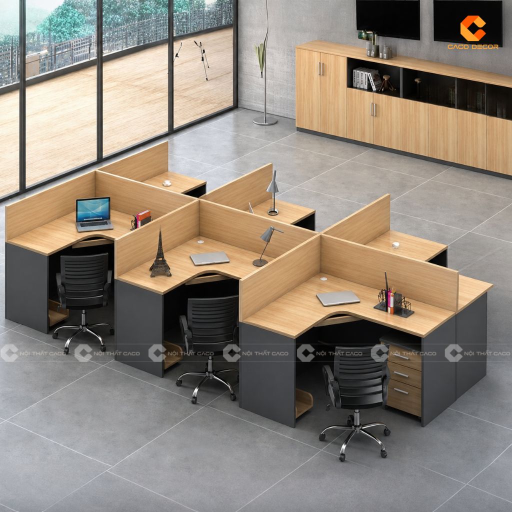 Bàn Làm Việc Nhân Viên BLVNV019 Chuẩn Mực Văn Phòng Hiện Đại 2