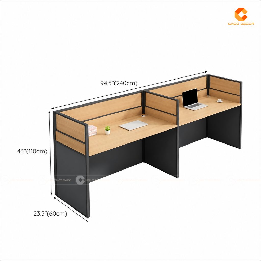 Bàn Làm Việc Nhân Viên BLVNV020 Nâng Tầm Tập Trung 3
