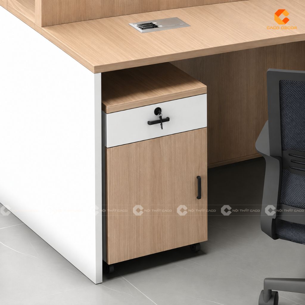 Bàn Làm Việc Nhân Viên BLVNV023 Thiết Kế Module Hiện Đại 3
