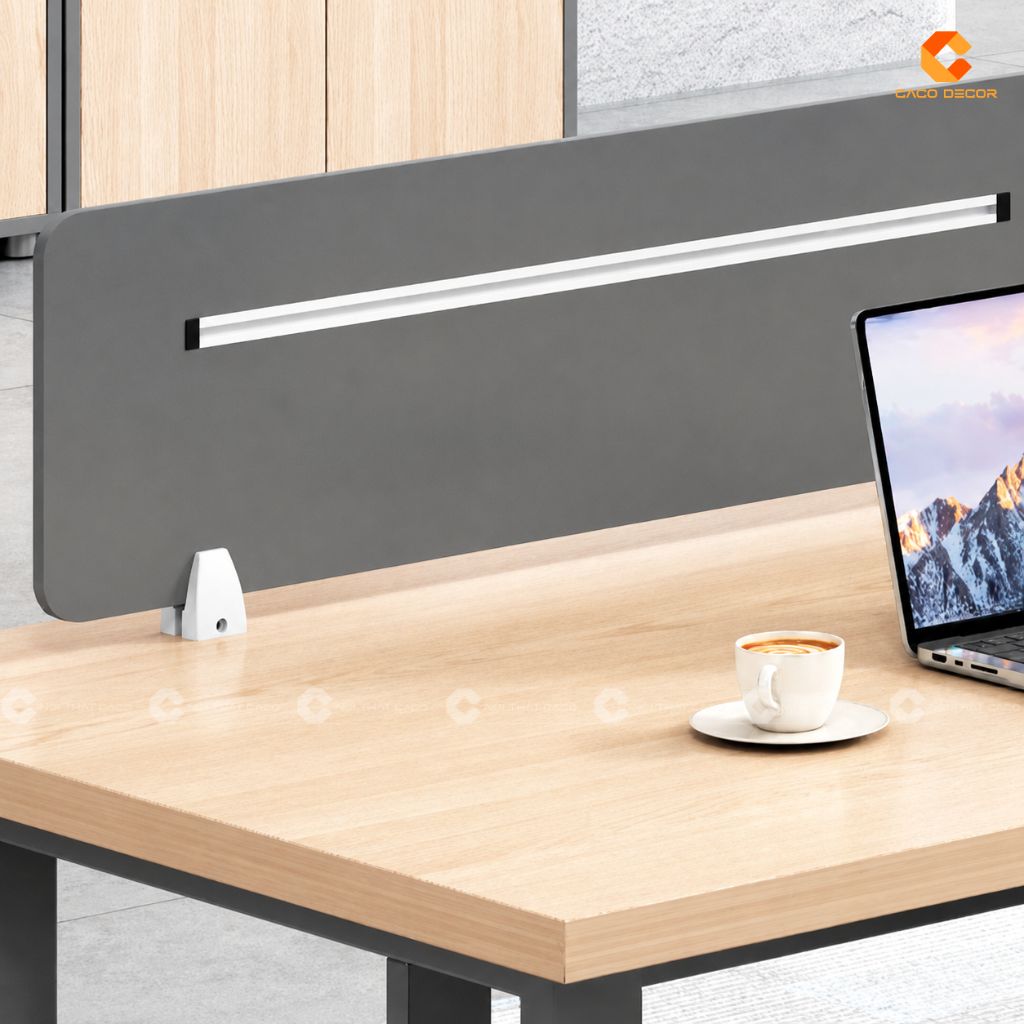 Ván MDF dày dặn kết hợp vách ngăn hiện đại