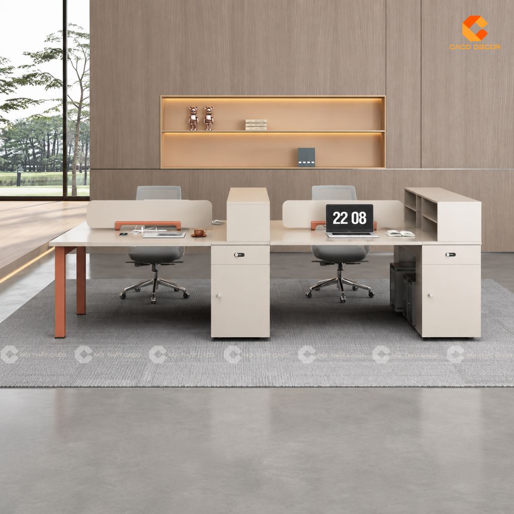 Bàn Làm Việc Nhân Viên BLVNV09 Cảm Hứng Industrial 3