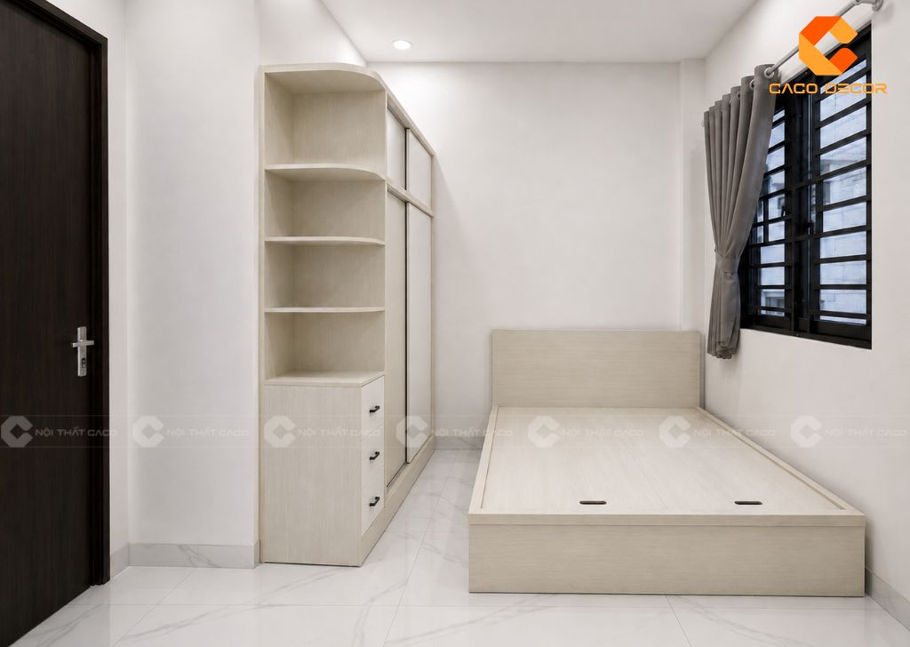 Thiết kế 3D combo phòng ngủ thứ nhất