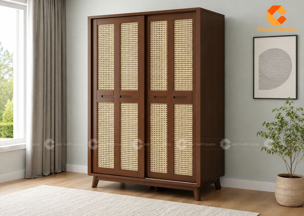 29 Mẫu Tủ Quần Áo Cánh Mây Đẹp, Thoáng Và Sang Trọng 16