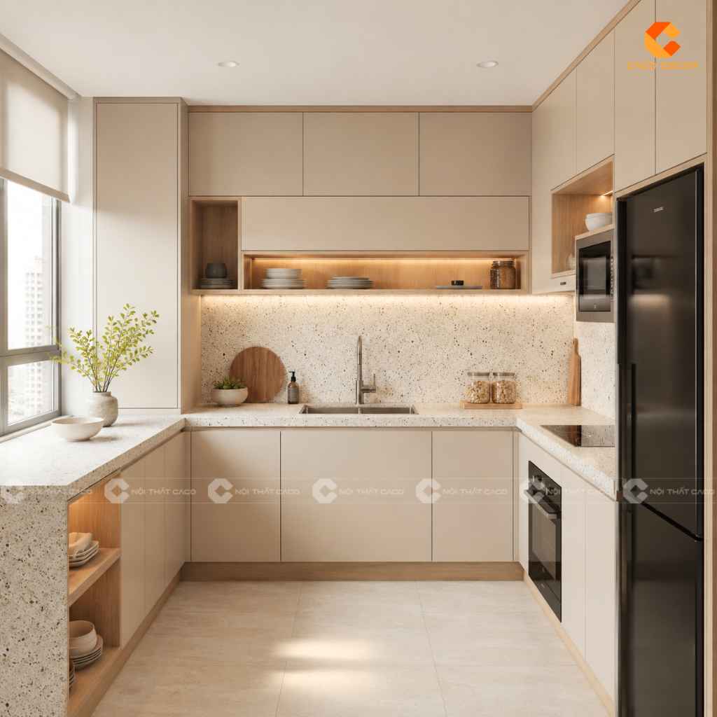 Xưởng Đóng Tủ Bếp Gỗ Công Nghiệp TPHCM Theo Yêu Cầu 13