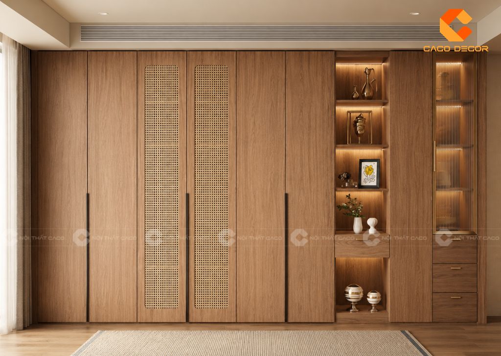 29 Mẫu Tủ Quần Áo Cánh Mây Đẹp, Thoáng Và Sang Trọng 13