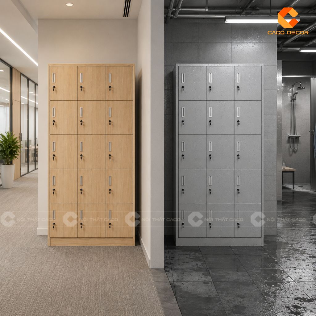 Mua Tủ Locker Gỗ Hay Sắt? So Sánh Và Cách Chọn Phù Hợp 8