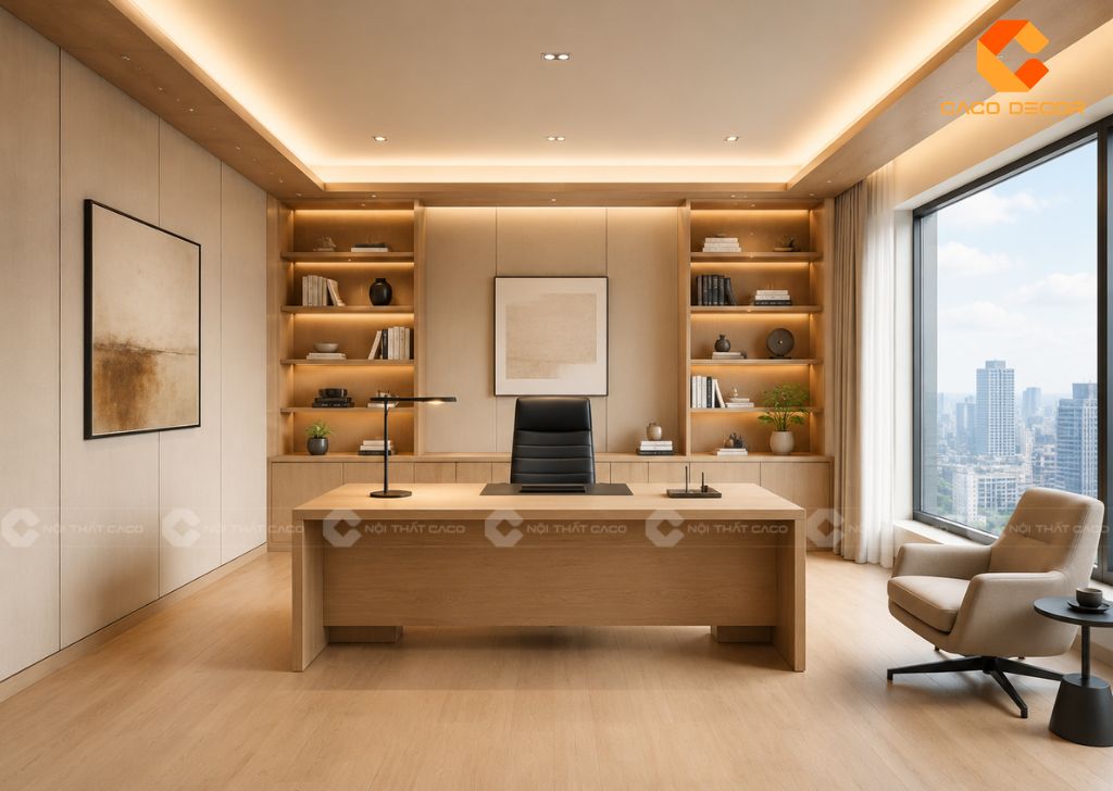 Thiết Kế Phòng Giám Đốc 20m2 Hiện Đại, Tối Ưu Không Gian 11