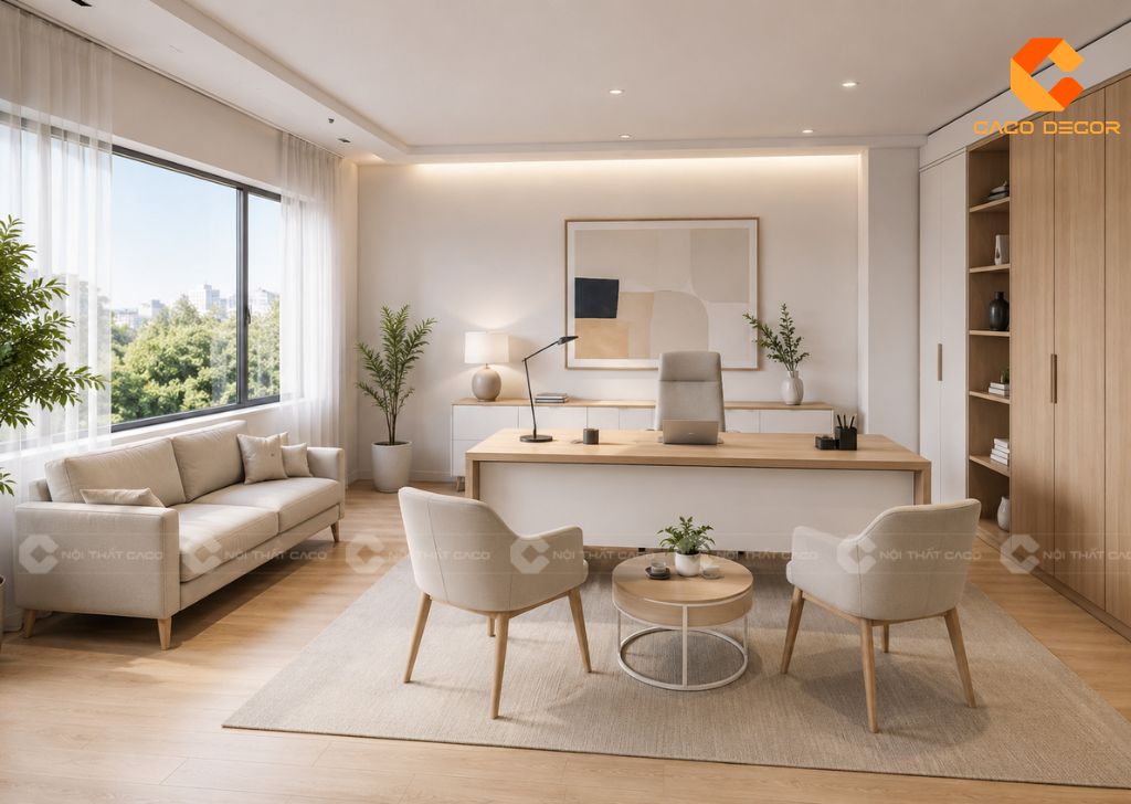 Thiết Kế Phòng Giám Đốc 20m2 Hiện Đại, Tối Ưu Không Gian 17
