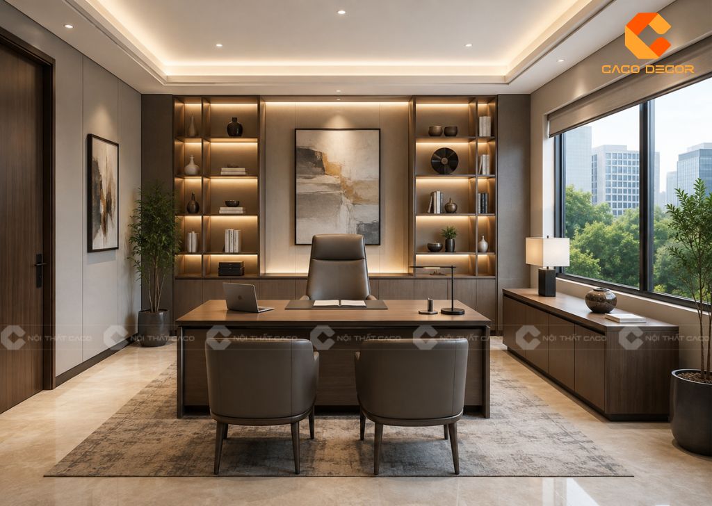 Thiết Kế Phòng Giám Đốc 20m2 Hiện Đại, Tối Ưu Không Gian 20